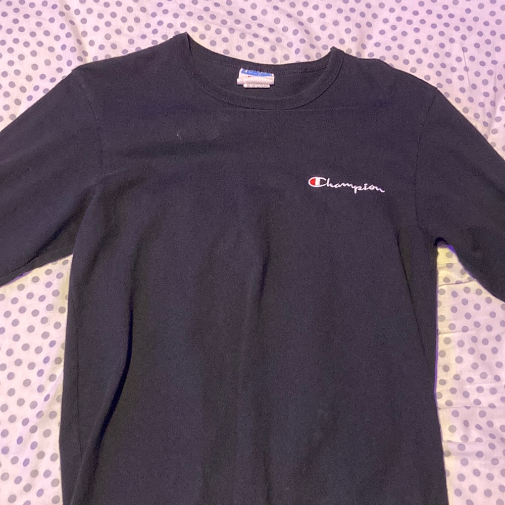 Champion - Long Sleeve Black Shirt